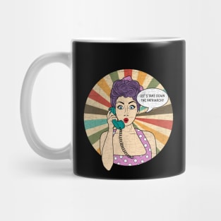 Smash the Patriarchy- Vintage Mug